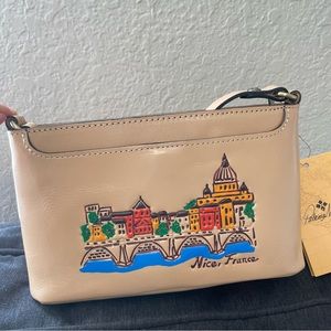 NWT Patricia Nash Aimee leather nice France scene crossbody